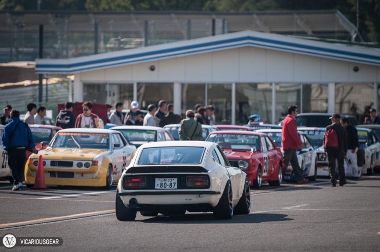 So I went back around to the southern staging area and followed this S30 Fairlady Z around the service road.