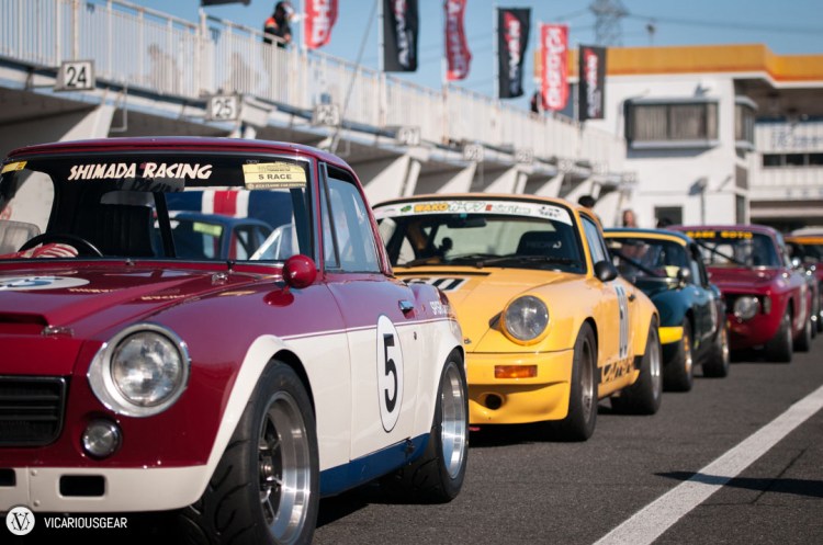 The lineup was pretty diverse. It's not often you get the pleasure of seeing a Fairlady, 911, Elan and, Giulia preparing to do battle...