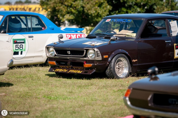 Nice purple on this TE27 Corolla.