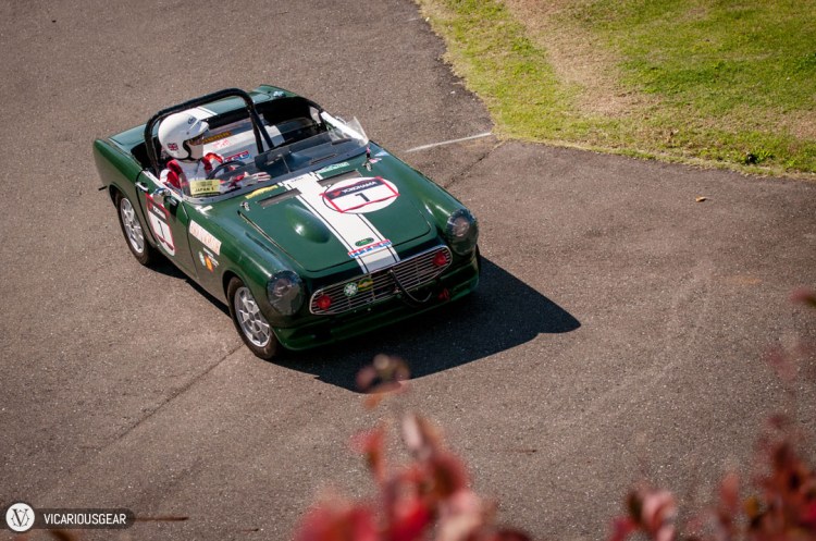 When it came time for the cars from the lawn to come back in, I found a great spot to catch them all from above.