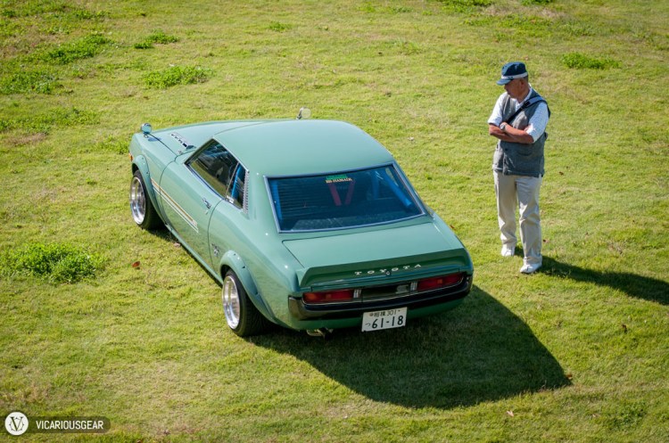 My friend Danny and I fell in love with this pristine flat tailed first generation Celica. I think this guy would agree with us.