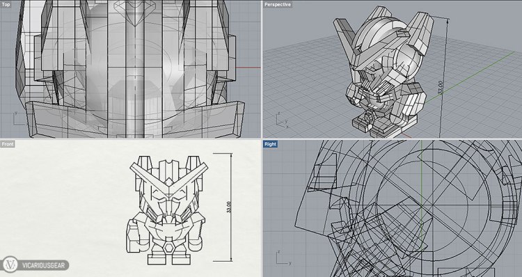The second step to bringing my idea into reality was creating the 3D model to send off for printing. I would change a few things if I did it again but I didn't want to push the limits of the printing capability on my first test piece.