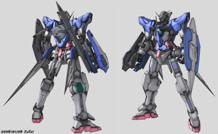I'm a huge Gundam fan. So when I thought about Exia's flip out swords, a plan immediately formed.
