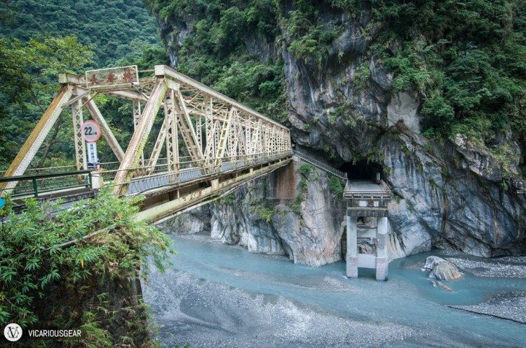 Old bridge to the walkway.