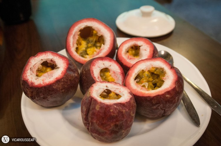 Nice big passion fruits for dessert.