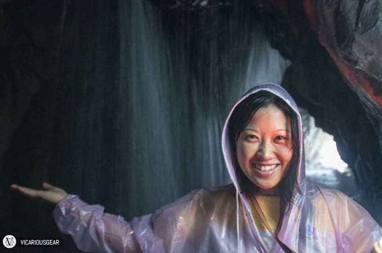 Mimi and I had to play with reflecting the light from our flashlights off the rocks in order to not look like ghosts in the pictures (or being completely dark because of the only light source from behind). 