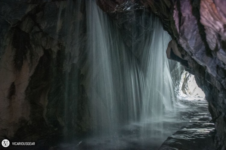 The curtains just seem surreal when you finally reach them. The minimal lighting adds to the feeling. I had to brace myself against the wall to get a steady picture.