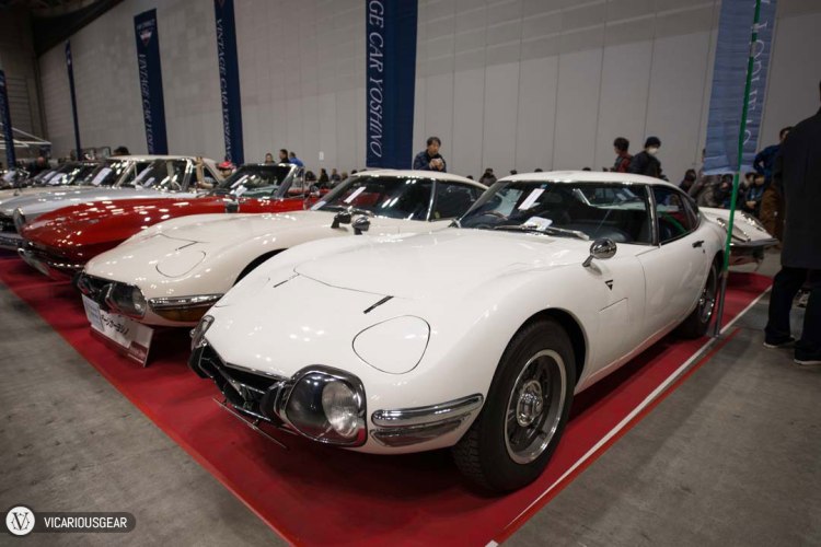 We were greeted by 2 examples of the extremely desireable Toyota 2000GT immediately upon entry. Vintage Car Yoshino has had these for quite a while.