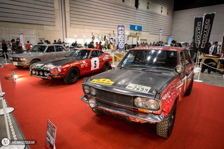 After being dissapointed by the Biko Works cars, my spirits were lifted again by this lineup of vintage Japanese rally cars