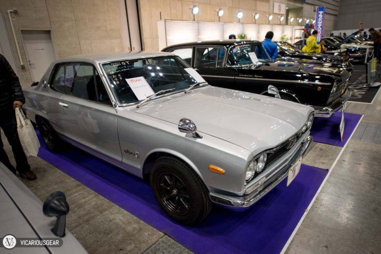 This stock Nissan 2000GT was probably one of the best deals at the show. It is the best condition Hakosuka I've seen for less than 50,000 USD (and I've seen a ton). It was also refreshing to witness the factory surfline still intact.