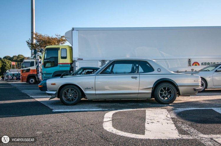 My first stop of the day would actually be the Moriya parking area to meet a friend. After finding a spot for the Hako it was time to see what had turned up.