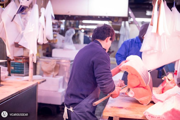 It was a treat to observe their filleting skills with the maguro bōchō.