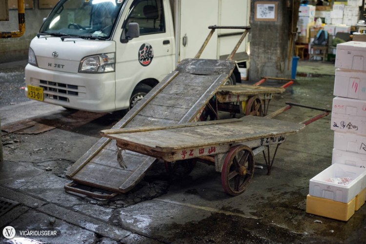 For some reason, I found the patina on these well worn delivery carts really cool.