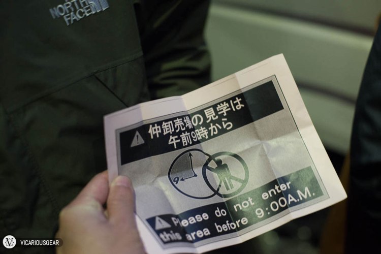 Mimi and Ako decided to tour the market on their own, only to be issued this flyer while taking pictures. I'm not sure if they just assumed our group of 3 guys snapping pics and video were restaurant owners, but nobody seemed to mind when we were touring 20-30 minutes before.