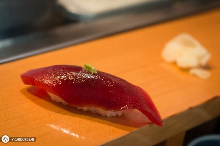 Non Fatty Tuna (akami). It was actually my first time trying this. I enjoyed the smooth and slightly firm texture.