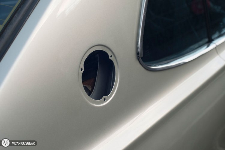 I was relieved that I found an extremely clean mounting surface after removing the original pillar vent/badge.